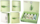 Conjunto de productos de estética presentados en pack sobre fondo transparente para uso en catálogos de ecomerce